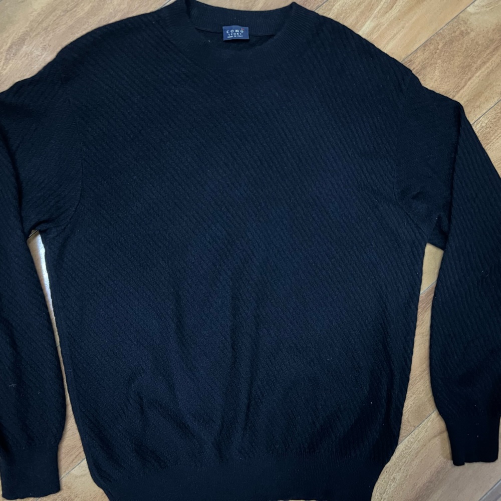 Como Sport made in Italy Golf attire Men’s Black Sweater